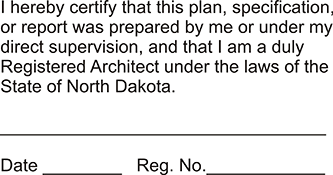 Architect - North Dakota<br>ARCH-ND