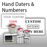 Hand Stamp Daters & Numberers