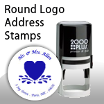 Round Logo Address Stamps