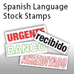 Spanish Language Stock Stamps