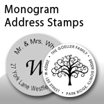 Monogram Address Stamps