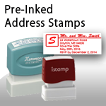 Pre-Inked Address Stamps