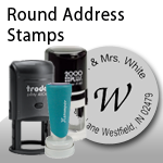 Round Address Stamps