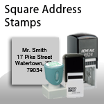 Square Address Stamps