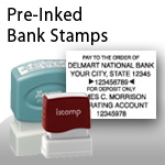 Pre-Inked Bank Stamps