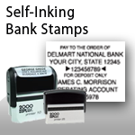 Self-Inking Bank Stamps