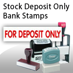 Stock Deposit Only Stamps