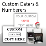 Custom Daters & Numberers