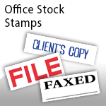 Office Stock Stamps