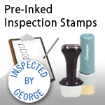 Pre-Inked Inspection Stamps