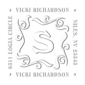 Custom Monogram Square Address Embosser