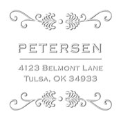 Custom Scroll Design Address Embosser