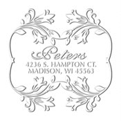 Custom Floral Bordered Address Embosser