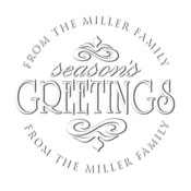 Custom Season Greetings Address Embosser