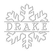 Custom Snowflake Monogram Embosser.