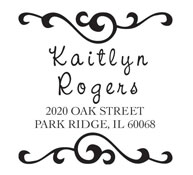 Custom Swirl Address Stamp