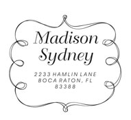 Custom Scroll Address Stamp