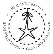 Custom Star Address Stamp