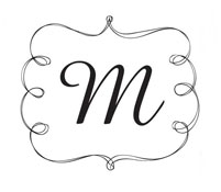 Custom Rectangular Monogram Stamp.